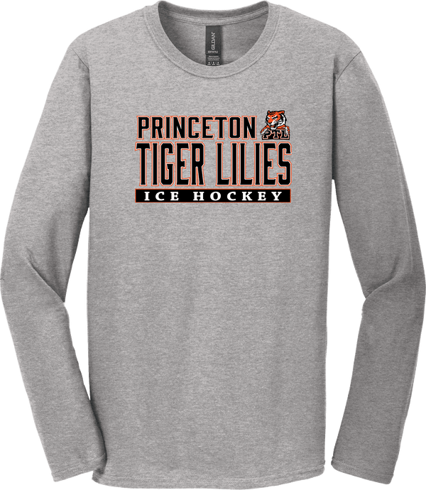 Princeton Tiger Lilies Softstyle Long Sleeve T-Shirt