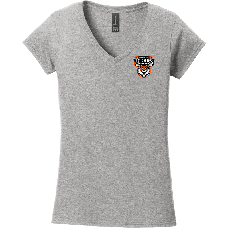 Princeton Jr. Tigers Softstyle Ladies Fit V-Neck T-Shirt