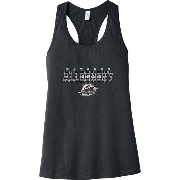 Allegheny Badgers Womens Jersey Racerback Tank