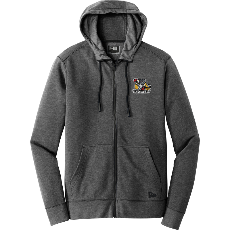 Dupage Black Bears New Era Tri-Blend Fleece Full-Zip Hoodie