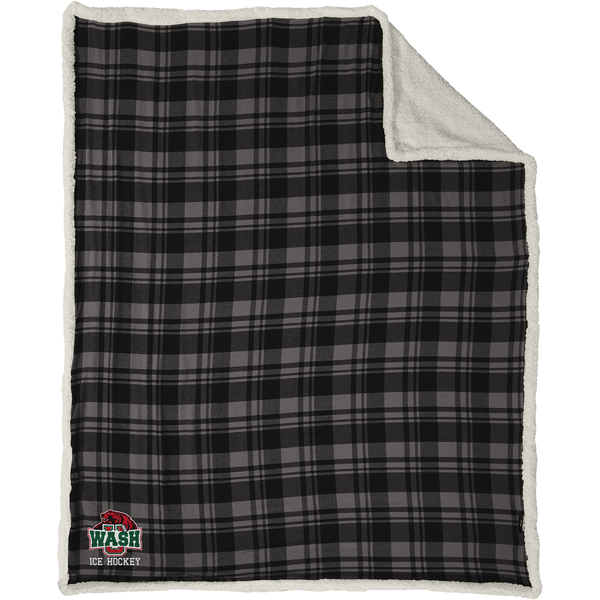 Wash U Flannel Sherpa Blanket