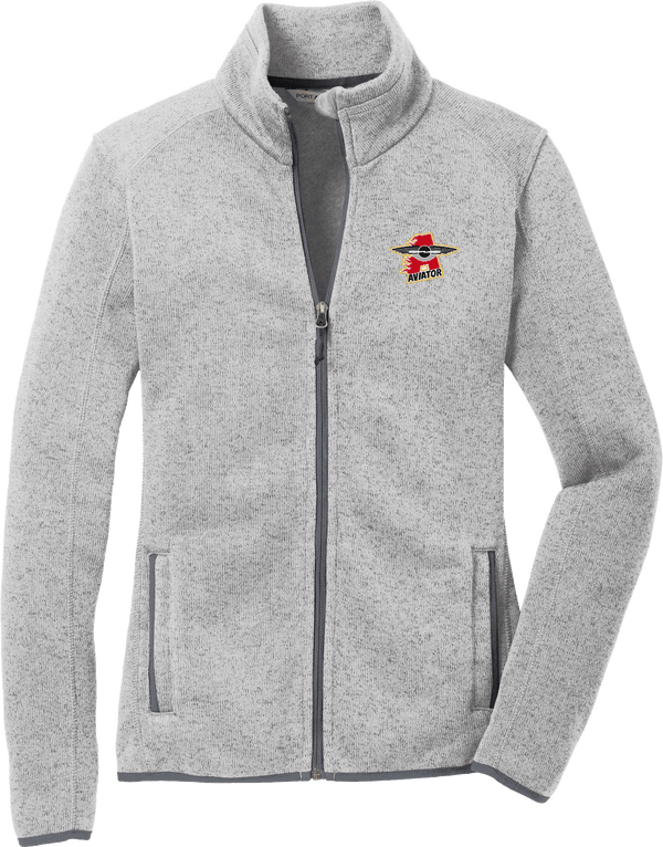 NY Aviators Ladies Sweater Fleece Jacket