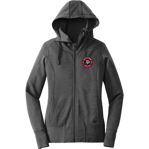 South Pittsburgh Rebellion New Era Ladies Tri-Blend Fleece Full-Zip Hoodie