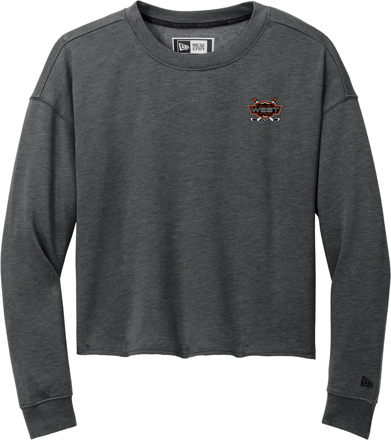 Orange County West New Era Ladies Tri-Blend Fleece Crop Crew