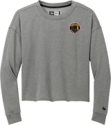 Maryland Black Bears New Era Ladies Tri-Blend Fleece Crop Crew