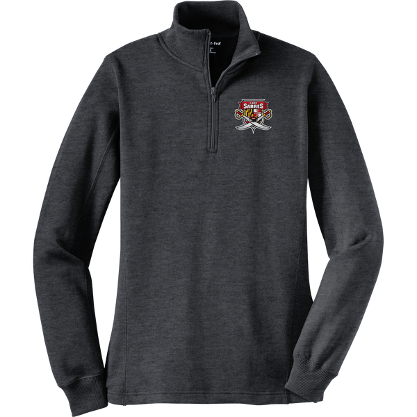 SOMD Lady Sabres Ladies 1/4-Zip Sweatshirt