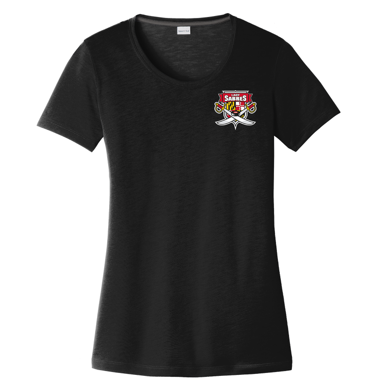 SOMD Lady Sabres Ladies PosiCharge Competitor Cotton Touch Scoop Neck Tee