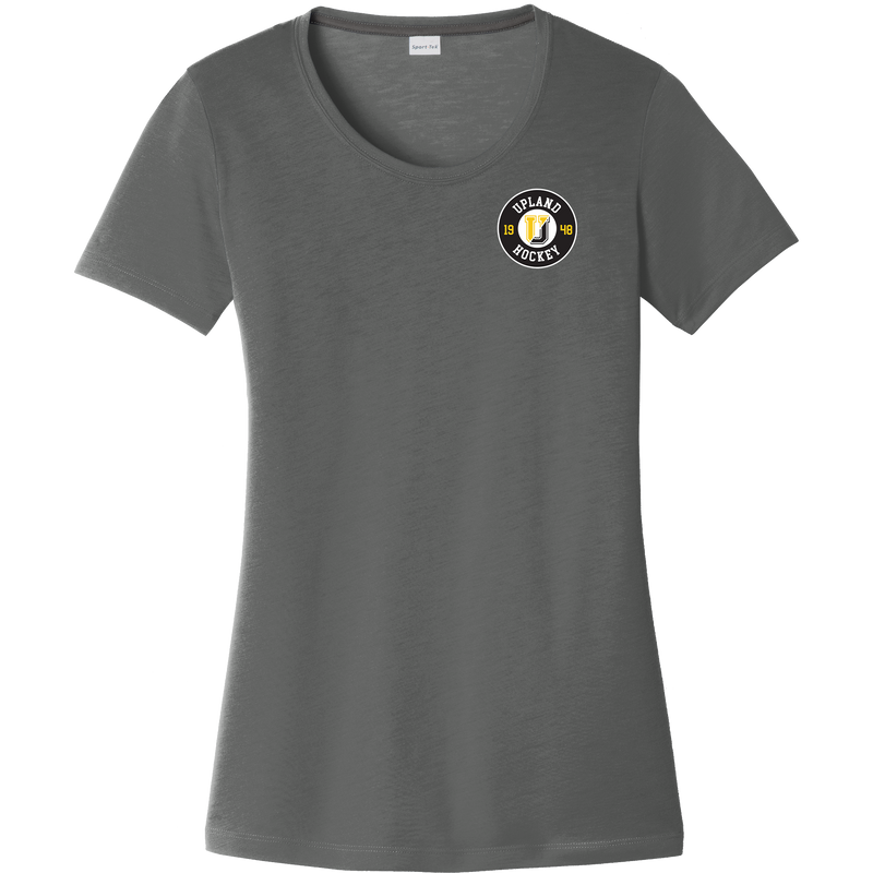 Upland Country Day School Ladies PosiCharge Competitor Cotton Touch Scoop Neck Tee