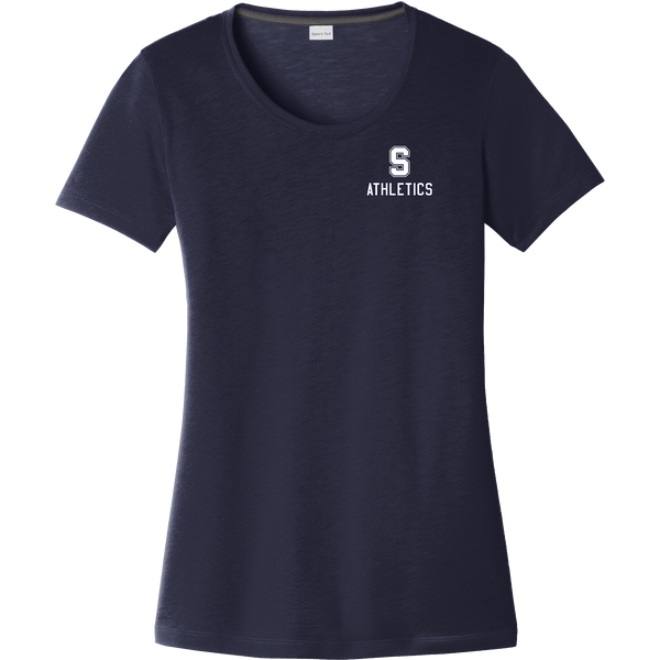 Midd South Athletics Ladies PosiCharge Competitor Cotton Touch Scoop Neck Tee