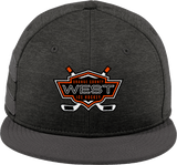 Orange County West New Era Shadow Heather Striped Flat Bill Snapback Cap