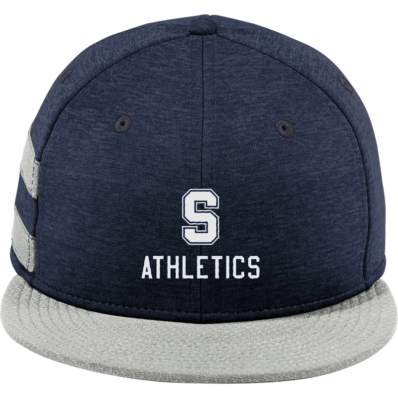 Midd South Athletics New Era Shadow Heather Striped Flat Bill Snapback Cap