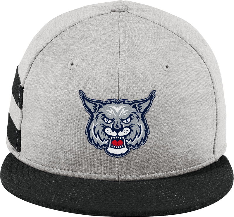 CT Bobcats New Era Shadow Heather Striped Flat Bill Snapback Cap