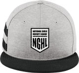 NGHL New Era Shadow Heather Striped Flat Bill Snapback Cap