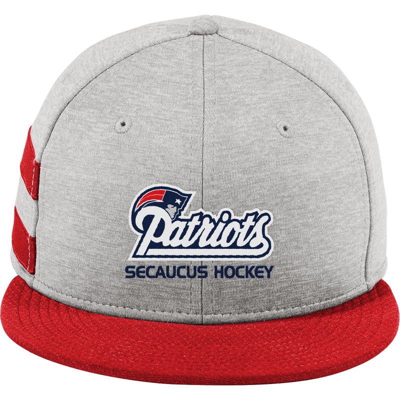 Secaucus Patriots New Era Shadow Heather Striped Flat Bill Snapback Cap