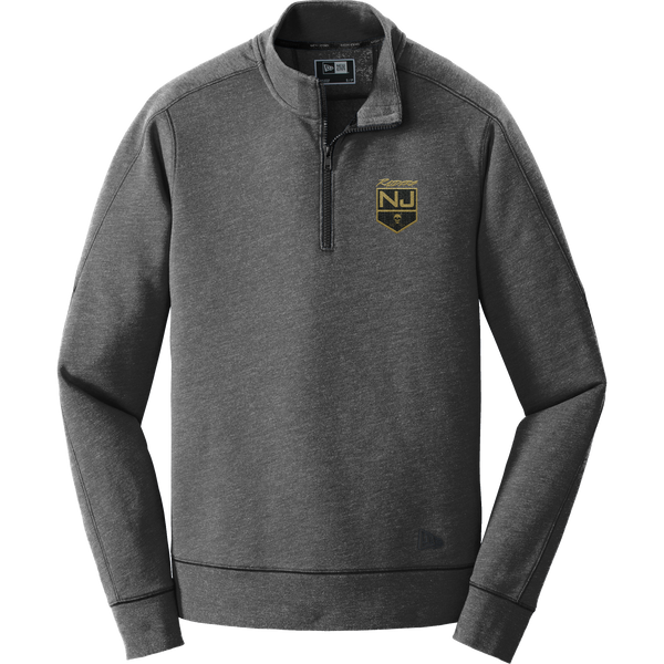 NJ Raiders New Era Tri-Blend Fleece 1/4-Zip Pullover