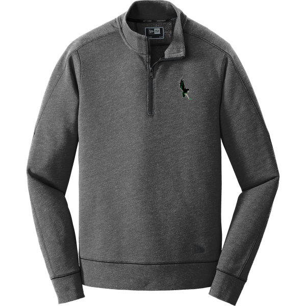 Wilmington Nighthawks New Era Tri-Blend Fleece 1/4-Zip Pullover