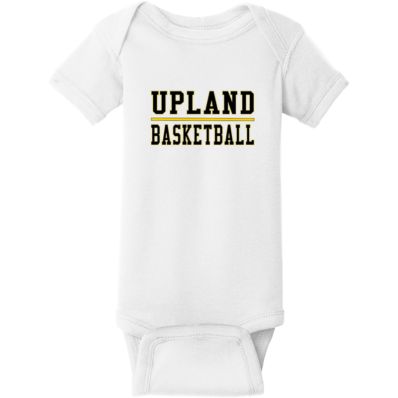 Upland Basketball Infant Short Sleeve Baby Rib Bodysuit