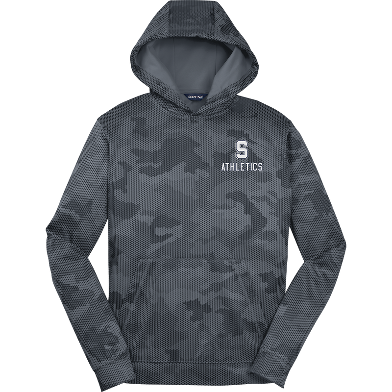 Midd South Athletics Youth Sport-Wick CamoHex Fleece Hooded Pullover