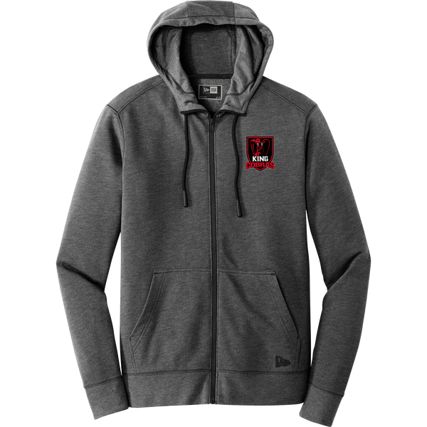 King Cobras New Era Tri-Blend Fleece Full-Zip Hoodie